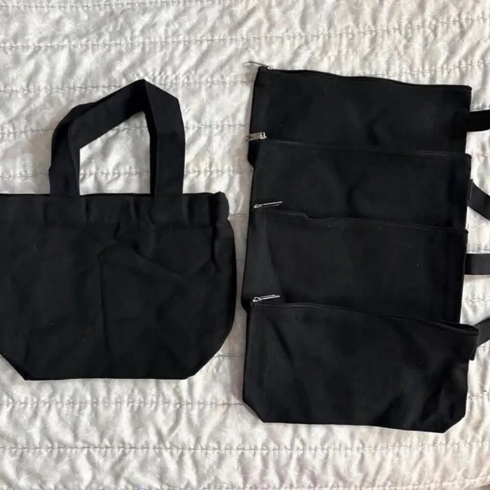 5 Blank Black Bags for Cricut or other crafting